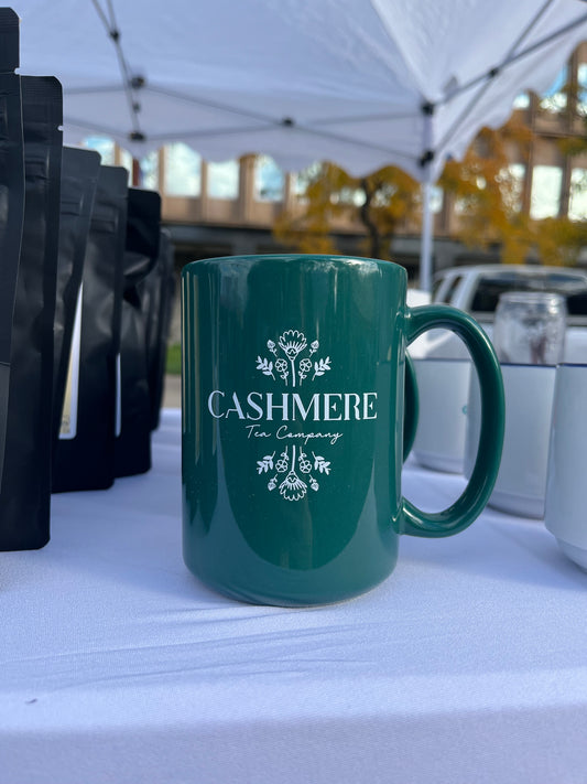 Forest Green Cashmere Mug